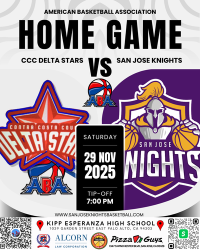 San Jose Knights vs CCC Delta Stars poster