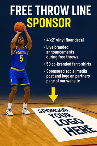 Official Free throw Line Sponsor poster