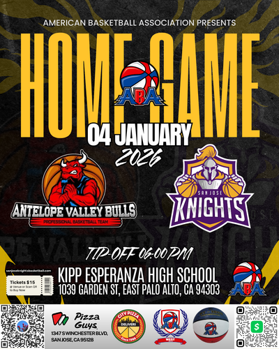 San Jose Knights vs Antelope Valley Bulls poster