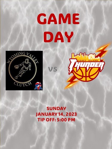 Coney Island Thunder vs  Wyoming Valley Clutch poster
