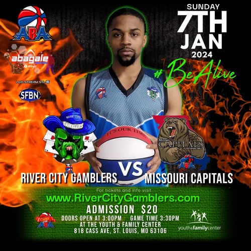BeAlive Tour - River City Gamblers vs Missouri Capitals: The Rubber Match poster
